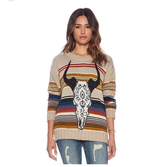 JENS PIRATE BOOTY Skull Desert Queen Sweater Size M / L - Picture 1 of 6